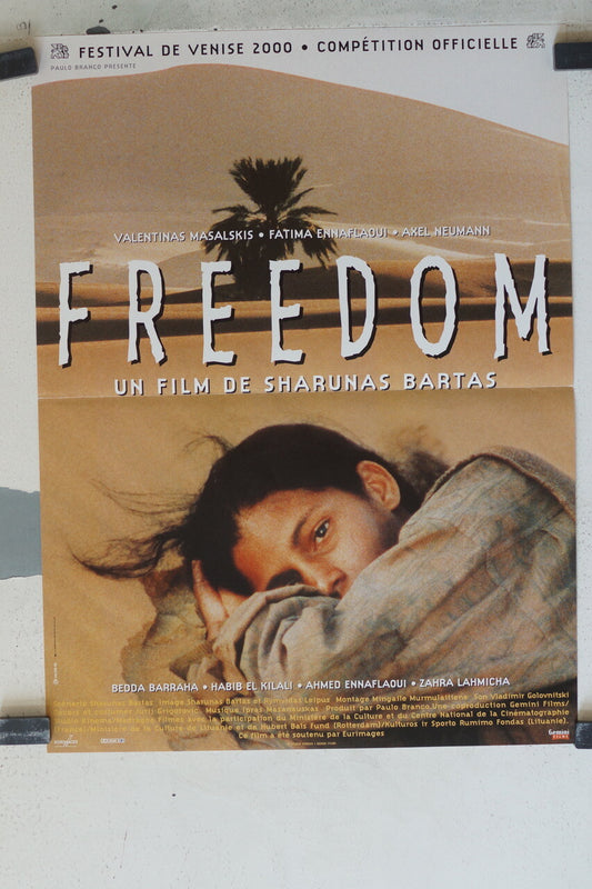 FREEDOM MOVIE POSTER ORIGINAL 53x40 Valentinas masalskis , Fatima ennaflaoui 