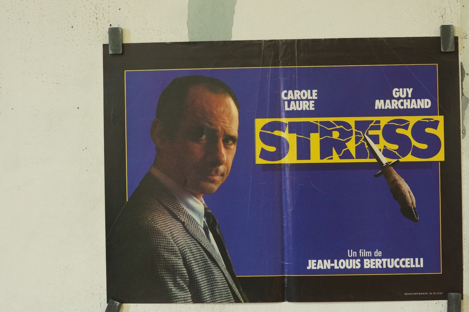STRESS MOVIE POSTER ORIGINAL (40X60) CAROLE LAURE – GUY MARCHAND