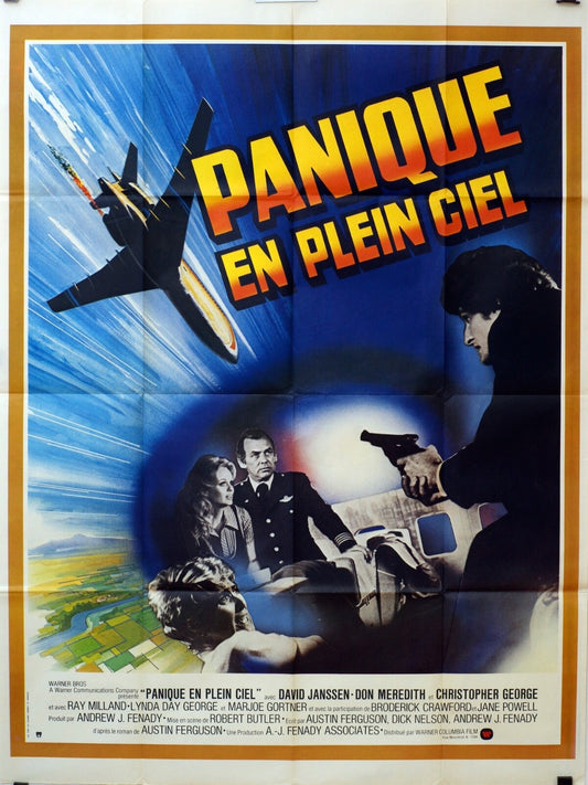 PANIQUE EN PLEIN CIEL Movie poster ORIGINAL(120x160) DAVID JANSSEN