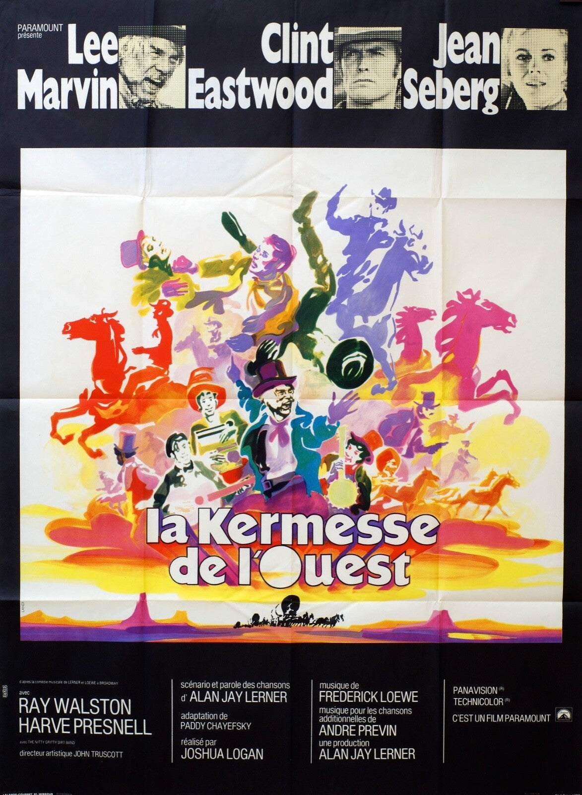 LA KERMESSE DE L’OUEST Movie poster ORIGINAL (120x160) LEE MARVIN