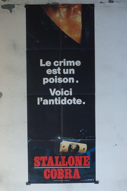 COBRA MOVIE POSTER ORIGINAL 60x160 STALLONE