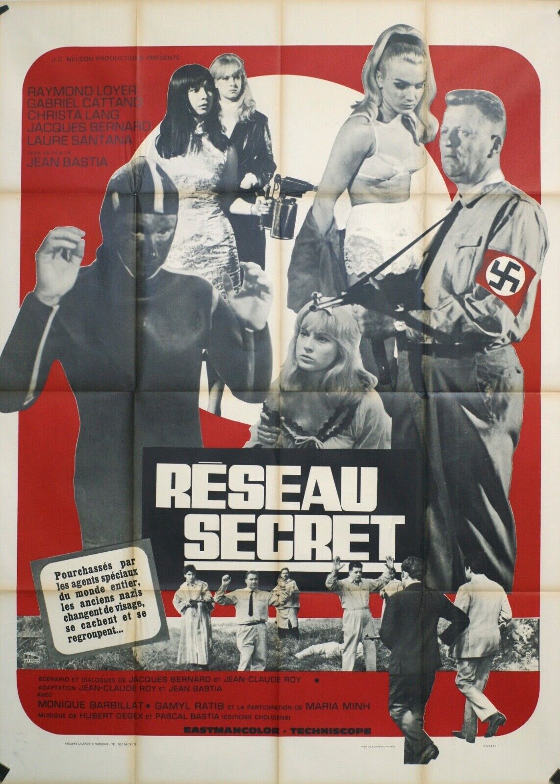 RÉSEAU SECRET MOVIE POSTER ORIGINAL (120X160) RAYMOND LOYER