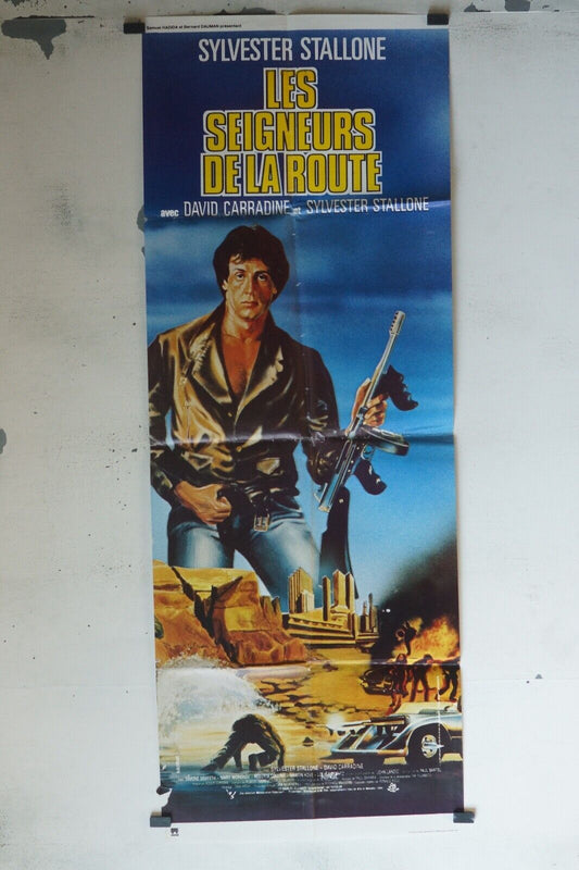 LES SEIGNEURS DE LA ROUTE POSTER ORIGINAL 60x160 SYLVESTER STALONNE