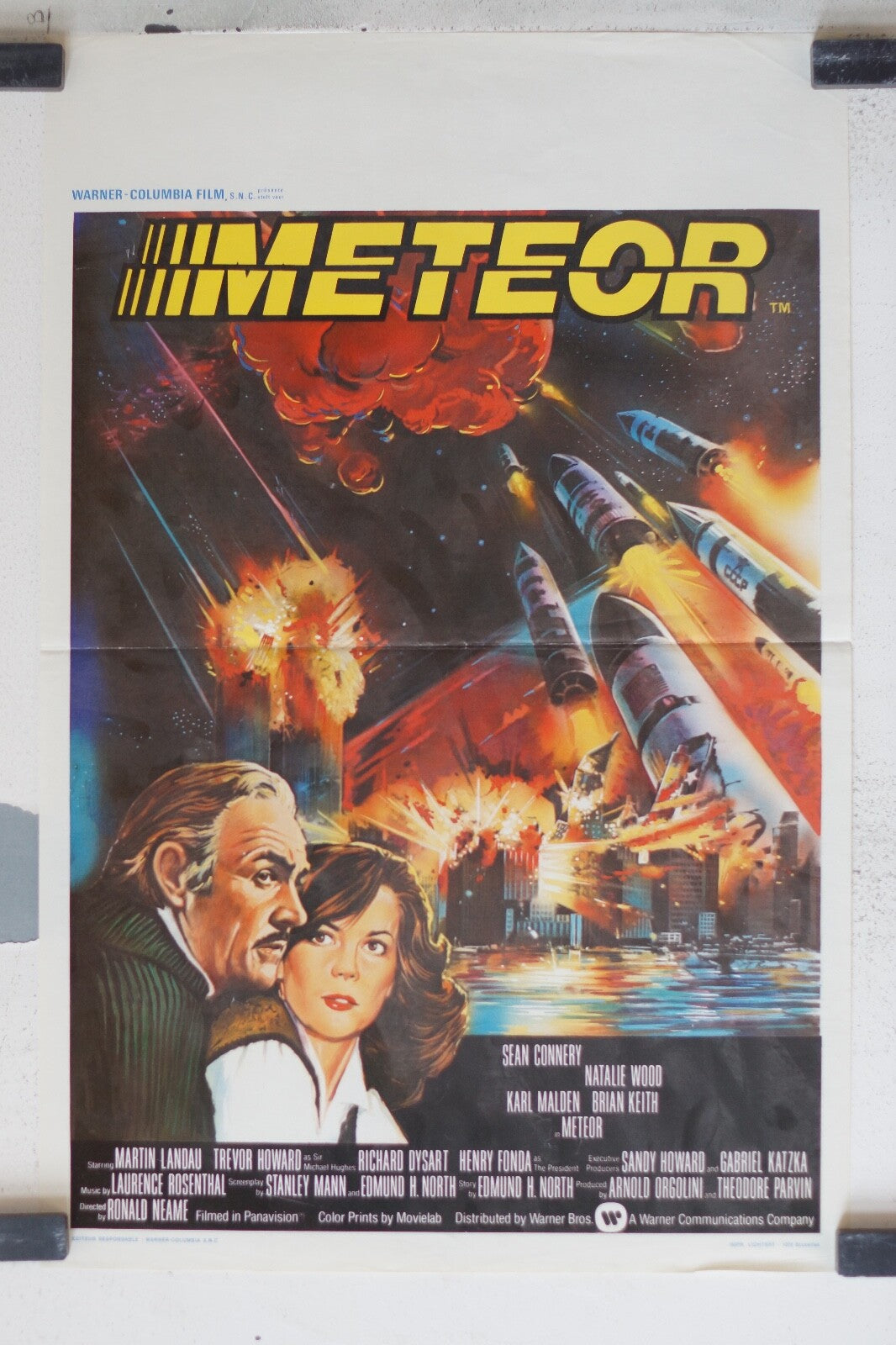 MÉTÉOR 1979 Sean Connery ORIGINAL 30x55