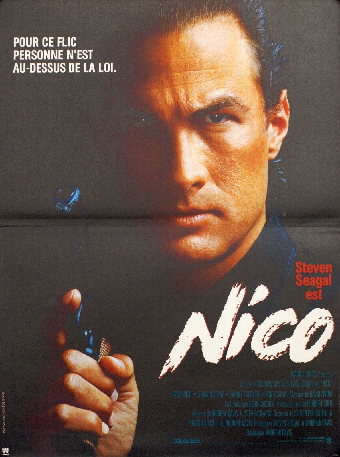 Above the law "NICO" (French Edition) MOVIE POSTER ORIGINAL, 40X60