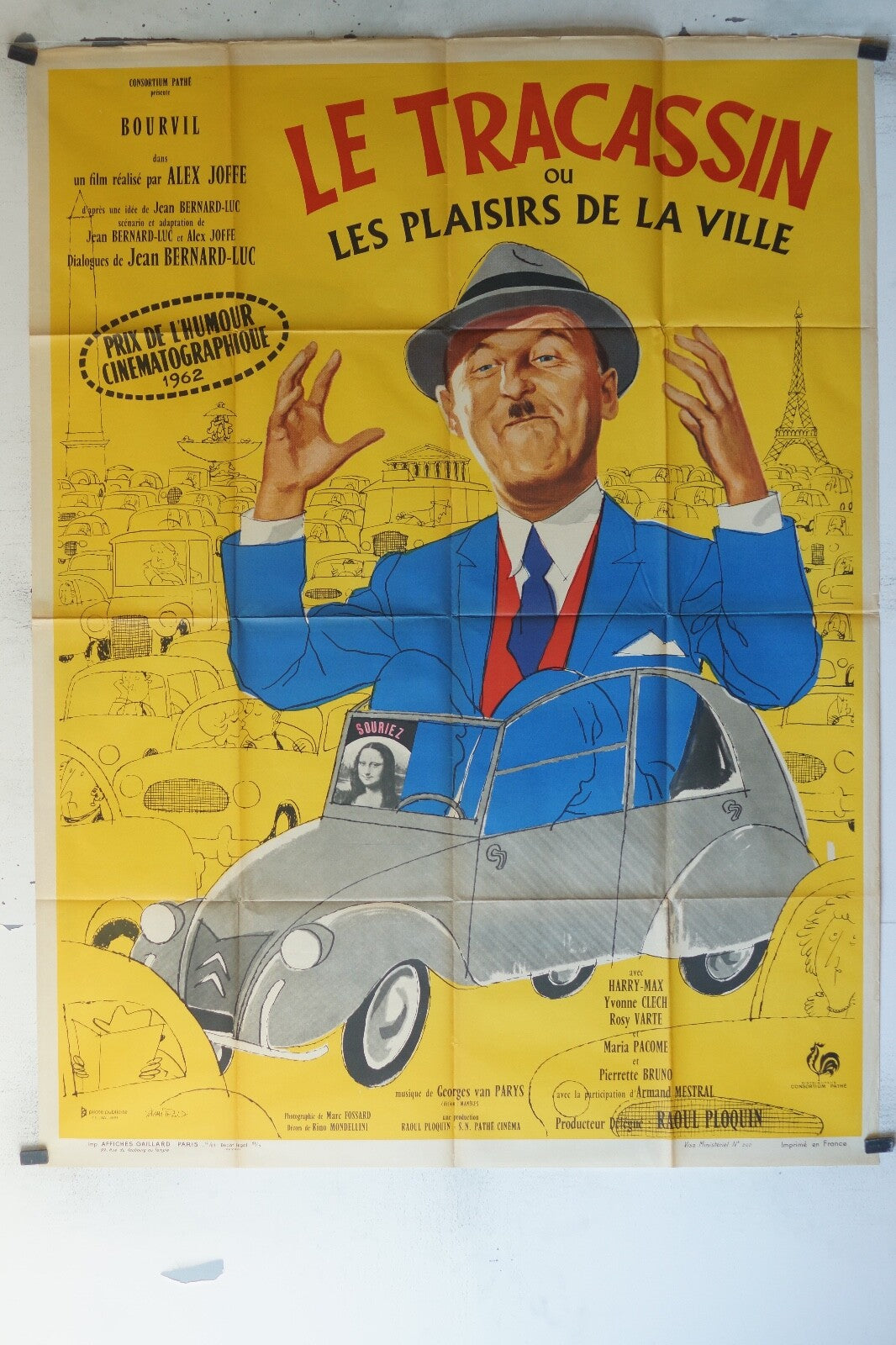 TRACASSIN OU LES PLAISIRS DE LA VILLE (LE)  ORIGINAL MOVIE POSTER 120x160 Yvonne