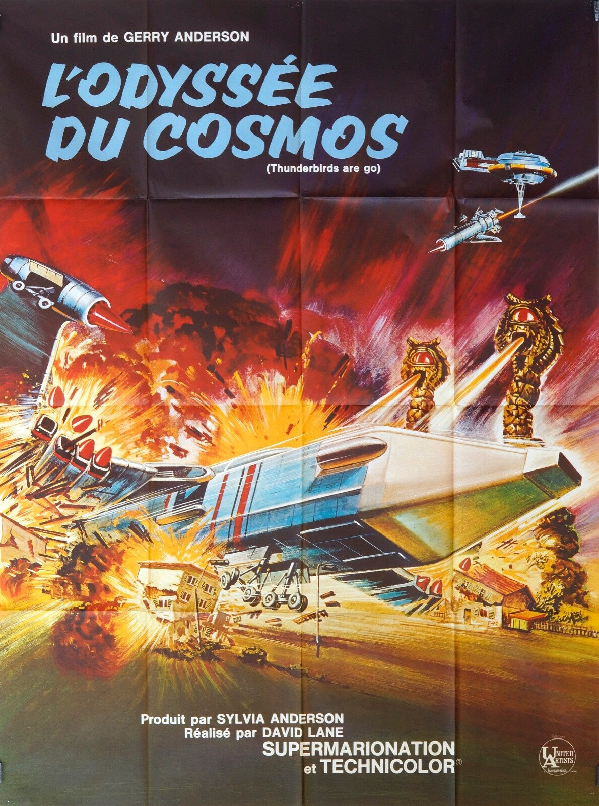 L’ODYSSÉE DU COSMOS SYLVIA ANDERSON ORIGINAL MOVIE POSTER 120x160