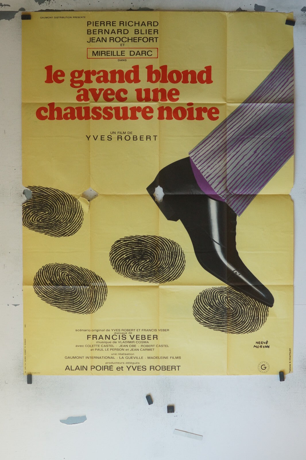 LE GRAND BLOND AVEC DES CHAUSSURES NOIRES, MOVIE POSTER ORIGINAL120x160