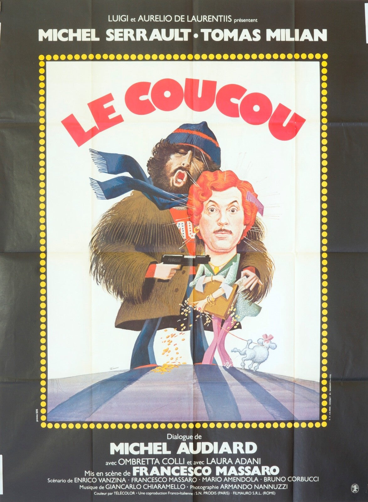 LE COUCOU 120X160 ORIGINAL MOVIE POSTER  MICHEL SERRAULT