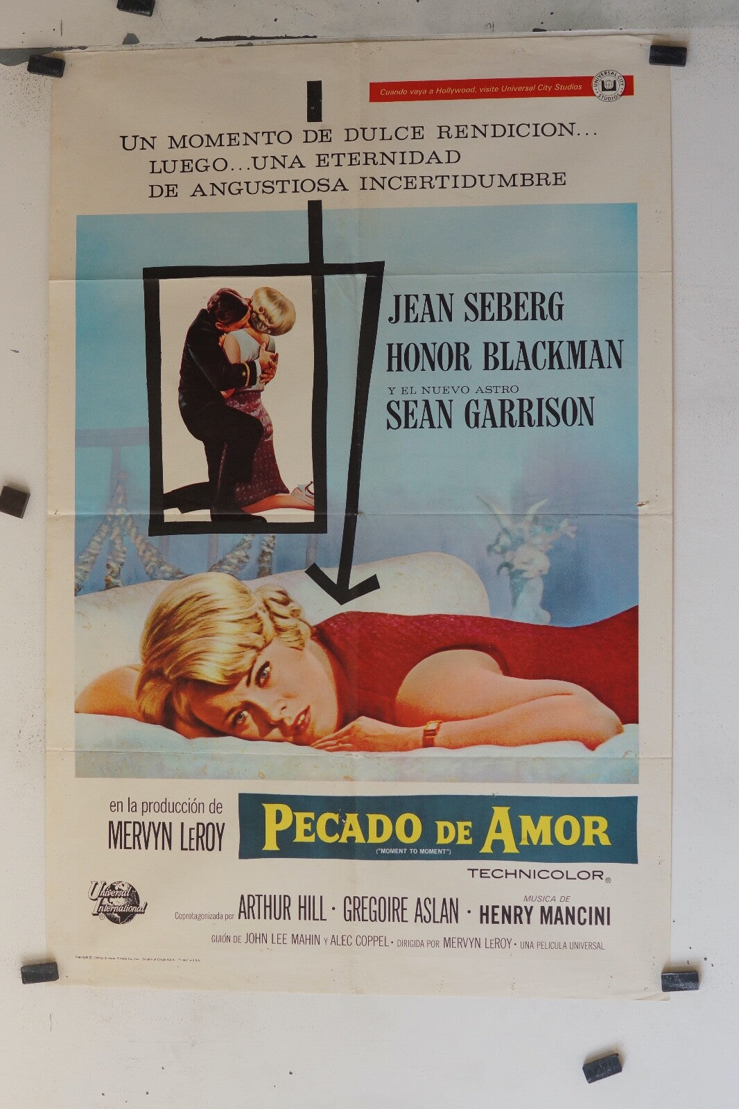 PECADO DE AMOR ORIGINAL MOVIE POSTER 70x100 JEAN SEBERG, HONOR BLACKMAN