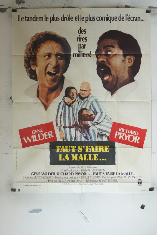 FAUT S’FAIRE LA MALLE…MOVIE POSTER ORIGINAL 120x160 GENE WILDER