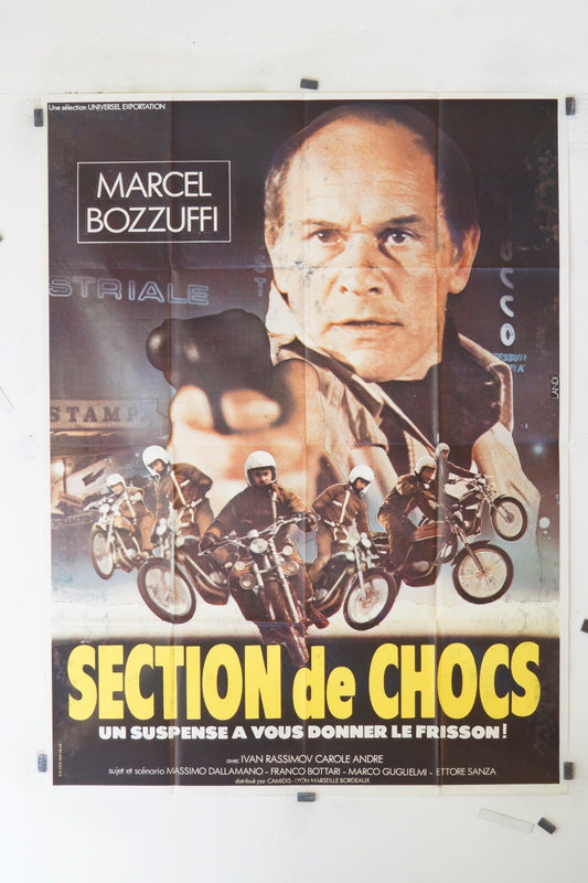 SECTION DE CHOCS MARCEL BOZZUFFI MOVIE POSTER ORIGINAL 120x160