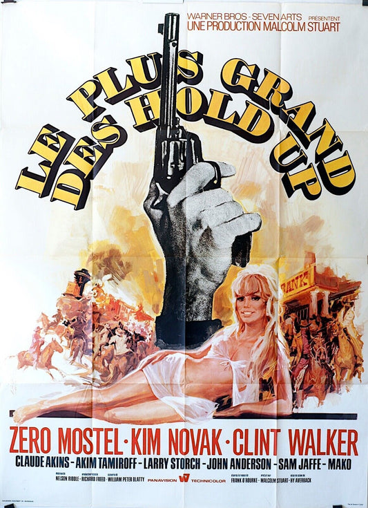LE PLUS GRAND DES HOLD-UP  MOVIE POSTER ORIGINAL (120X160) ZERO MOSTEL