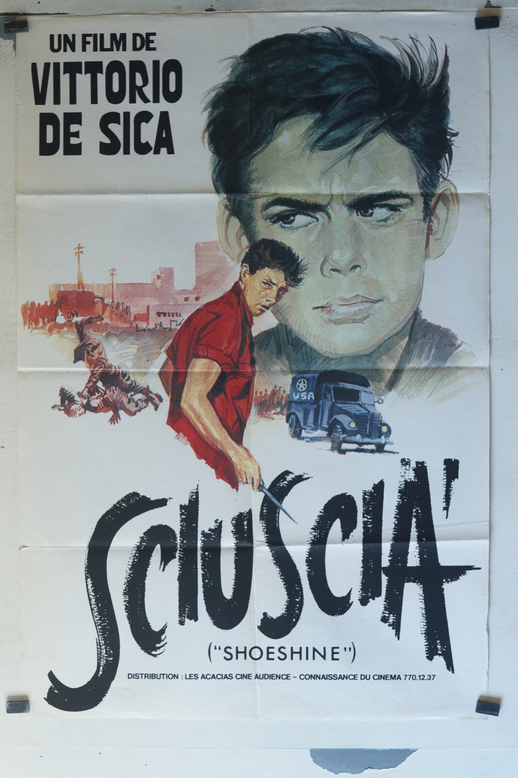 SCLUSCIA (LES) ORIGINAL MOVIE POSTER (80X120) VITTORIO DE SICA