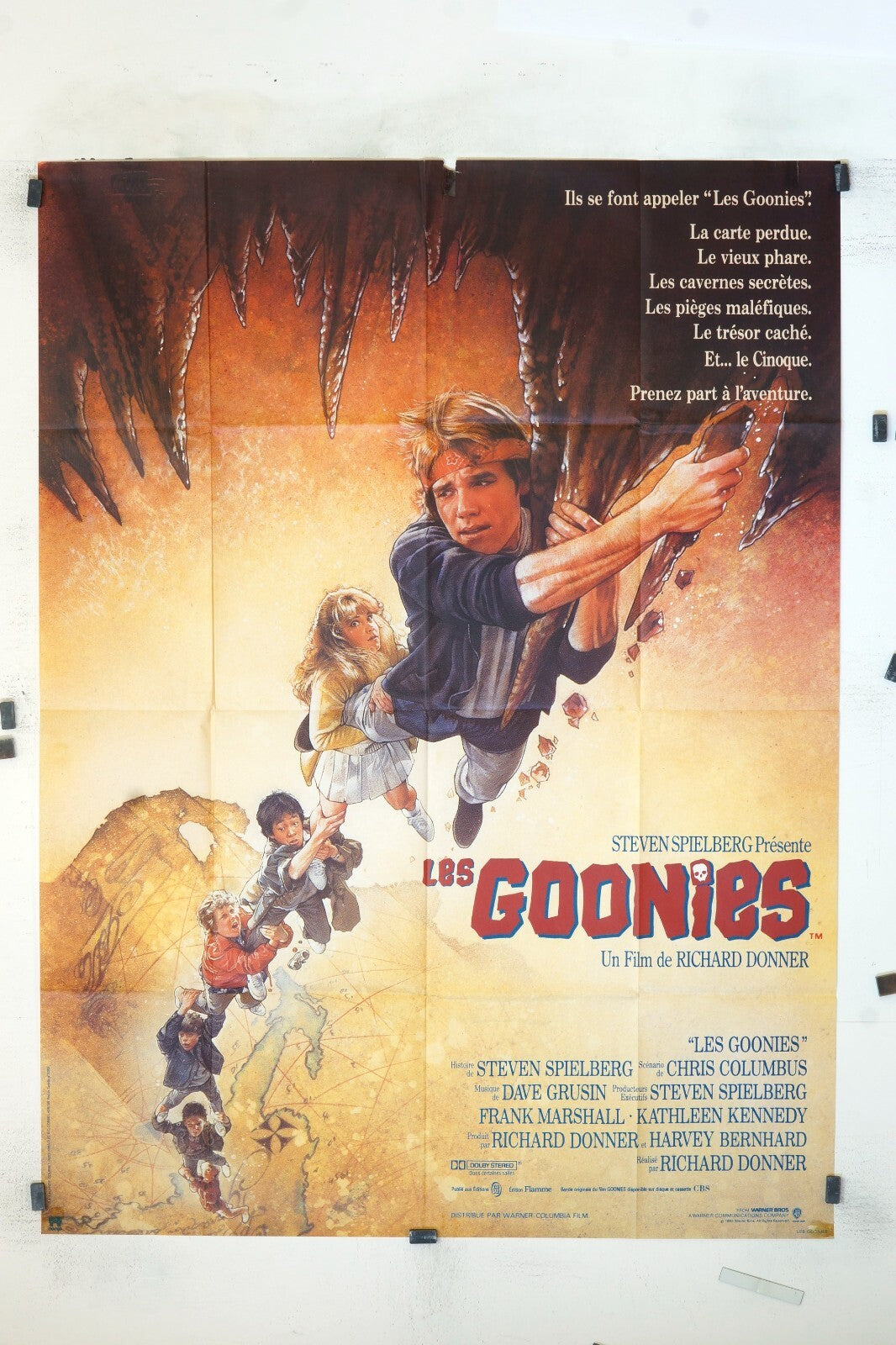 LES GOONIES  STEVEN SPIELBERG,MOVIE POSTER ORIGINAL (120x160)