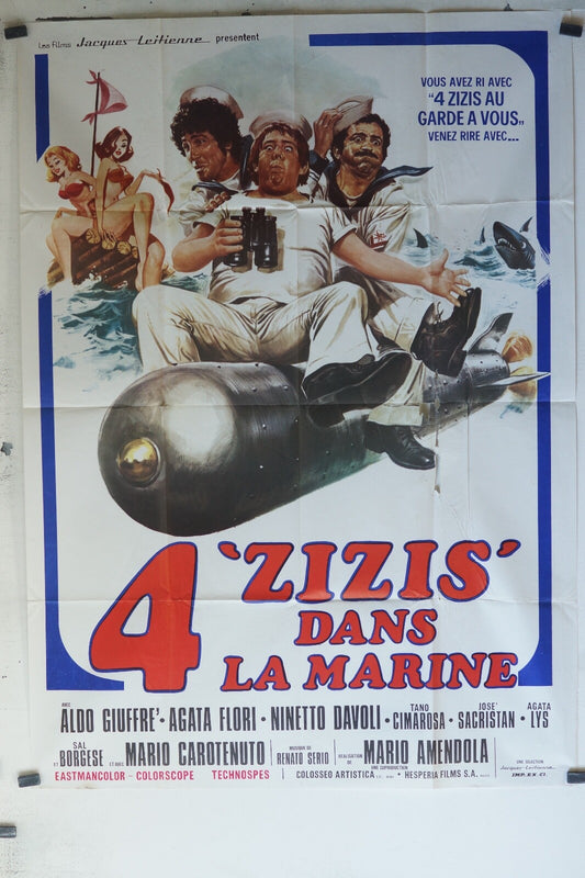 4 ZIZIS DANS LA MARINE ORIGINAL 120x160