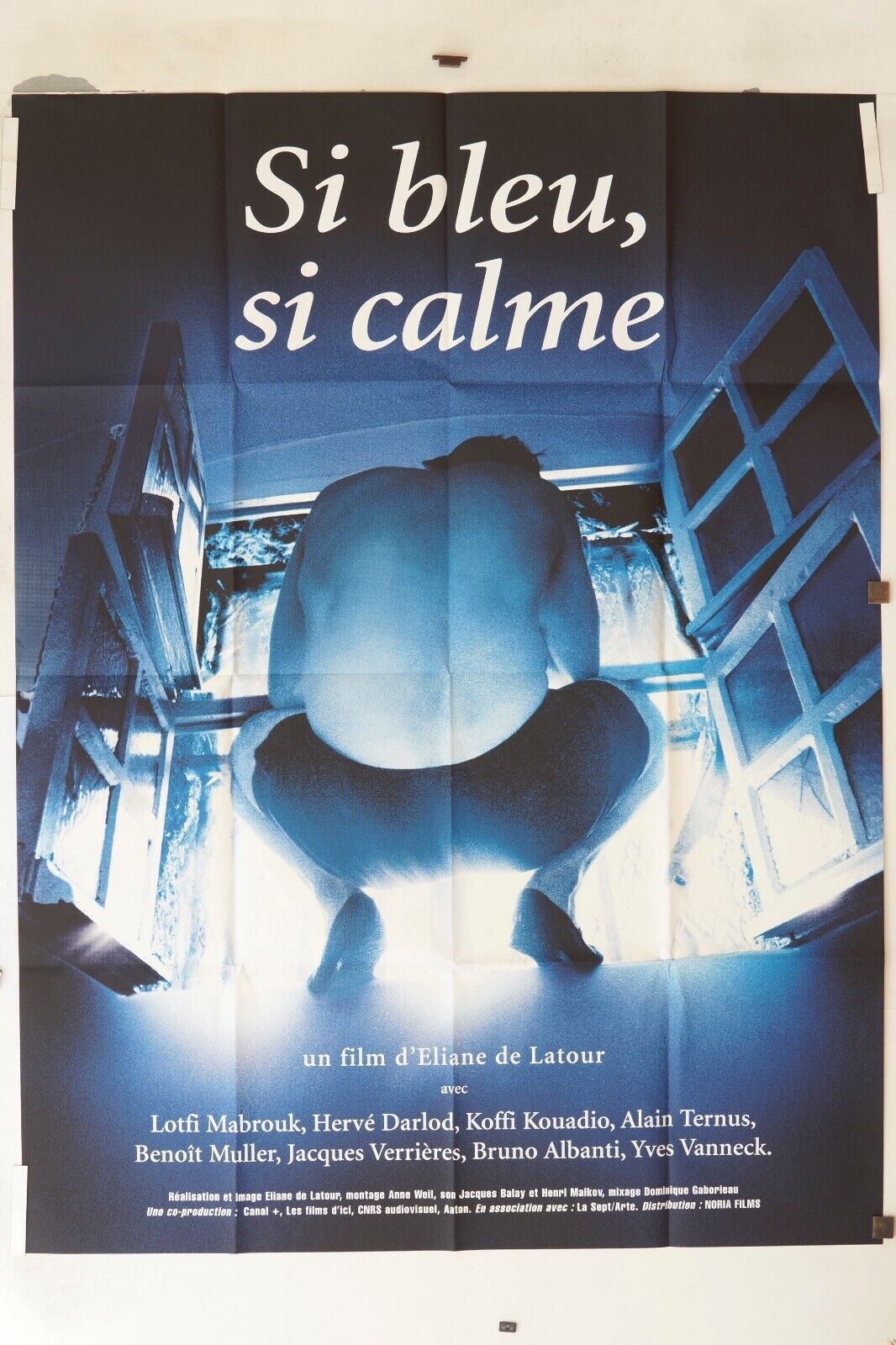 SI BLEU, SI CALME 120X160 ORIGINAL MOVIE POSTER LOTFI MABROUK