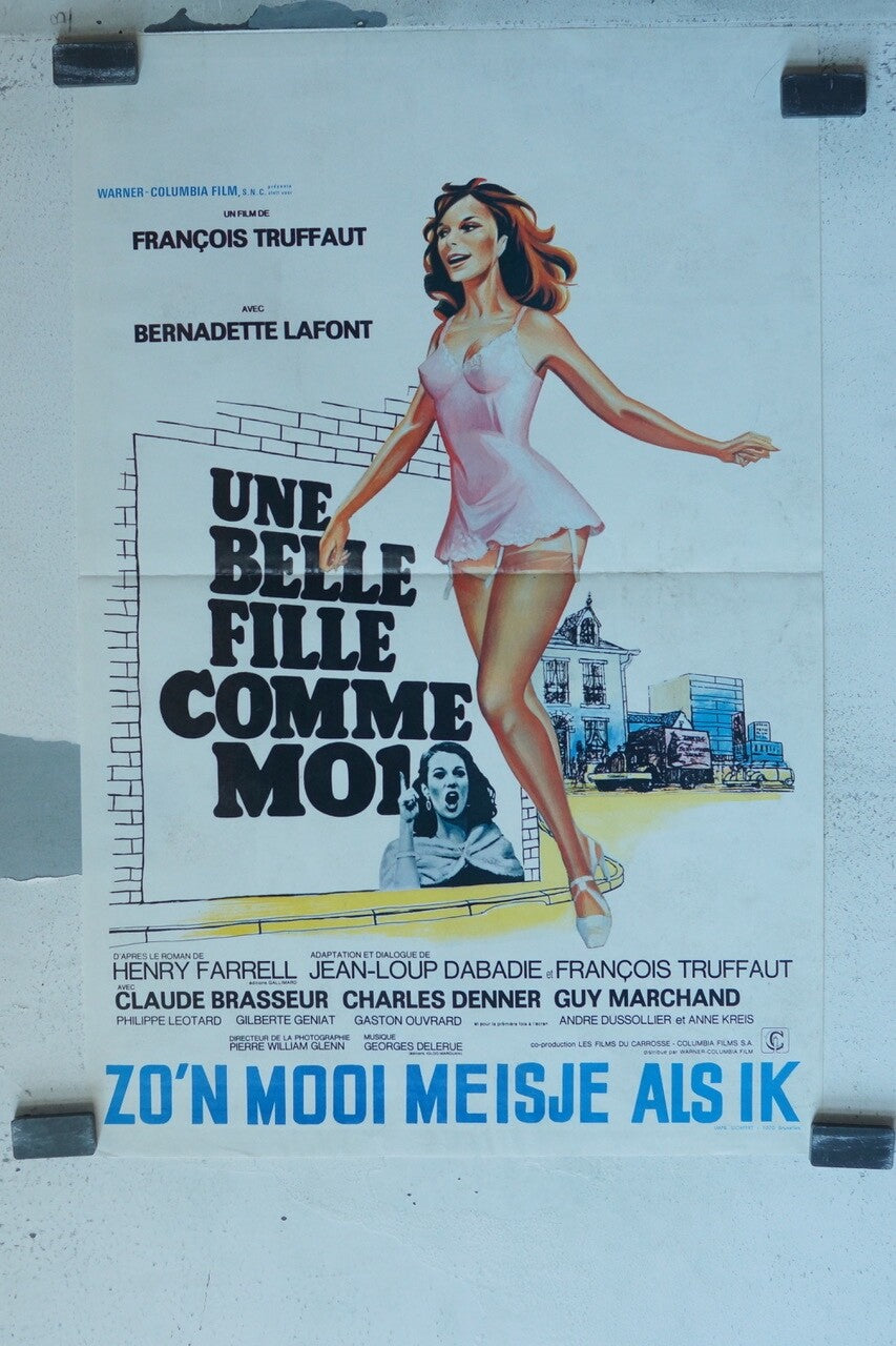 UNE BELLE FILLE COMME MOI POSTER ORIGINAL 37X54 FRANÇOIS TRUFFAUT