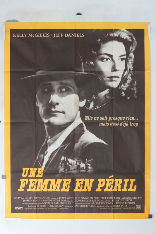 UNE FEMME EN PÉRIL MOVIE POSTER ORIGINAL 120x160 KELLY MC GILLS