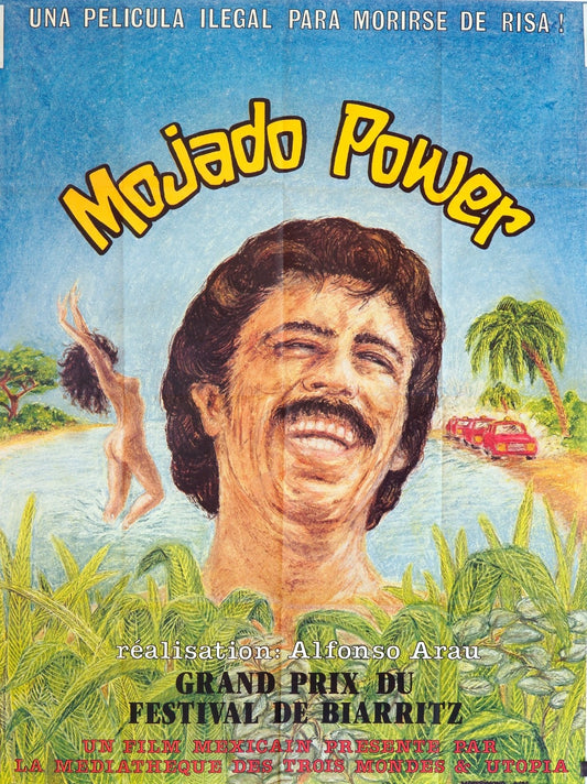 MOJADO POWER ALFONSO ARAU MOVIE POSTER ORIGINAL 120x160 MICHEL FERMAUD