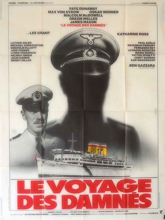 LE VOYAGE DES DAMNÉS  FAYE DUNAWAY MOVIE POSTER ORIGINAL 120x160