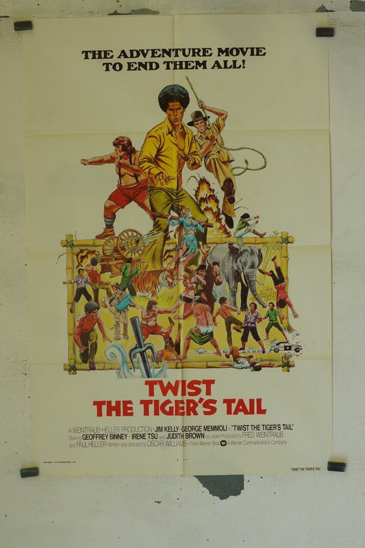TWIST THE TIGER’S TRAIL (70X100) ORIGINAL MOVIE ANTHONY JIM KELLY – GEORGE MEMMO