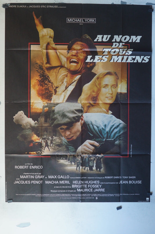 AU NOM DE TOUS LES MIENS AMÉRICAIN MOVIE POSTER ORIGINAL 120x160 MICHAEL YORK