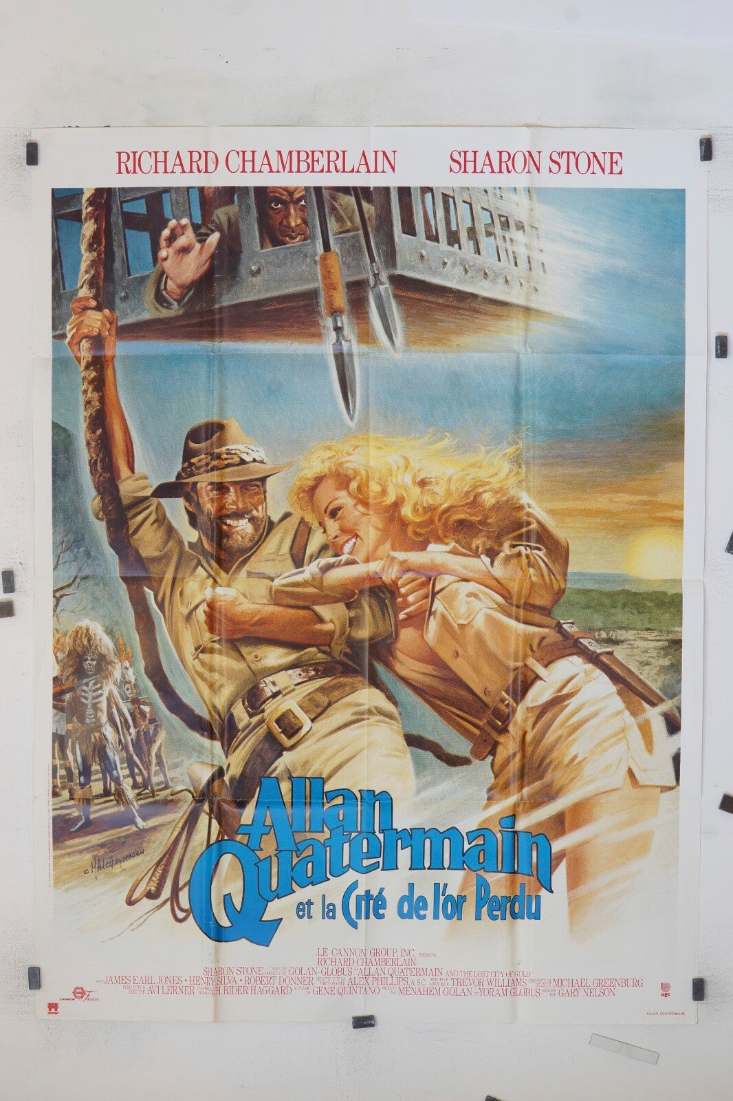 ALLAN QUATERMAIN RICHARD CHAMBERLAIN MOVIE POSTER ORIGINAL 120x160