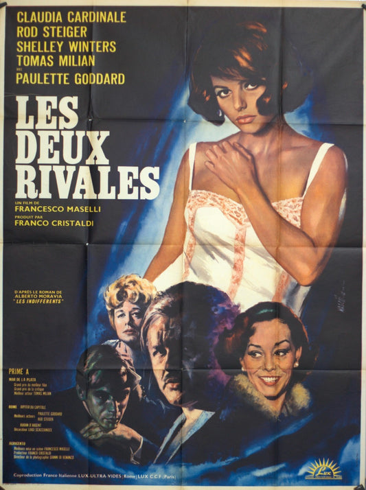 LES DEUX RIVALES CLAUDIA CARDINALE POSTER ORIGINAL 120x160