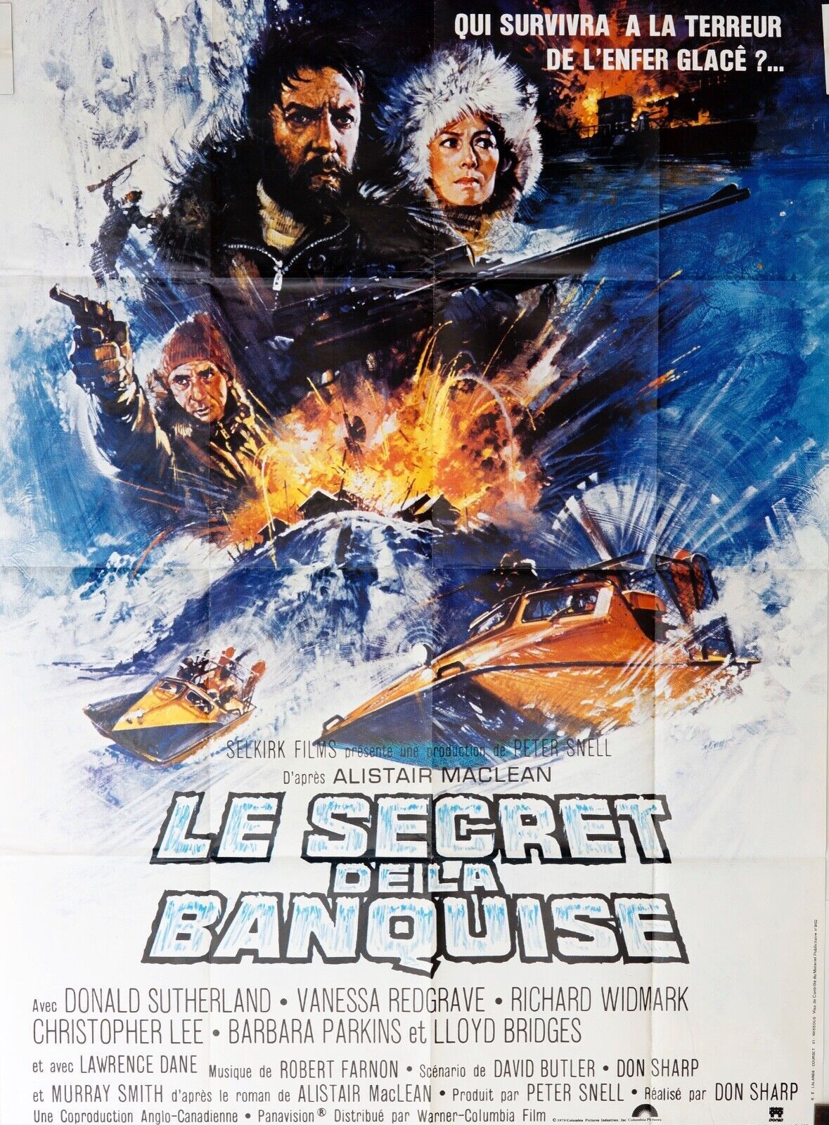 LE SECRET DE LA BANQUISE MOVIE POSTER ORIGINAL (120x160) DONALD SUTHERLAND