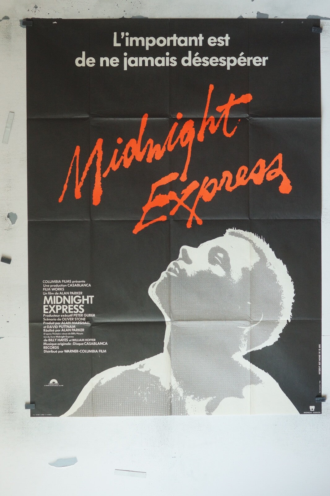MIDNIGHT EXPRESS MOVIE POSTER ORIGINAL 120x160 BILLY HAYES