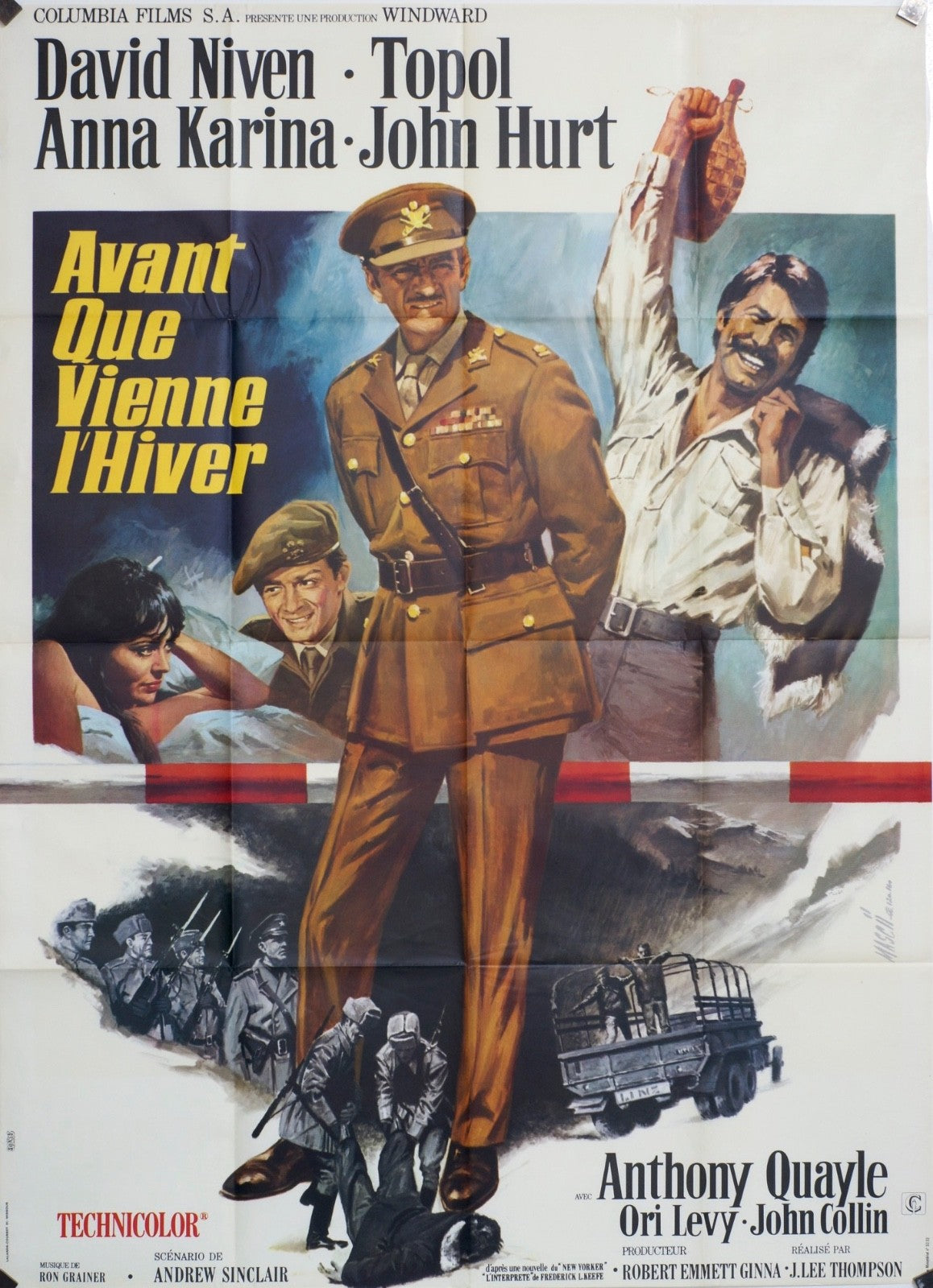 AVANT QUE VIENNE L’HIVER DAVID NIVEN MOVIE POSTER ORIGINAL 120x160