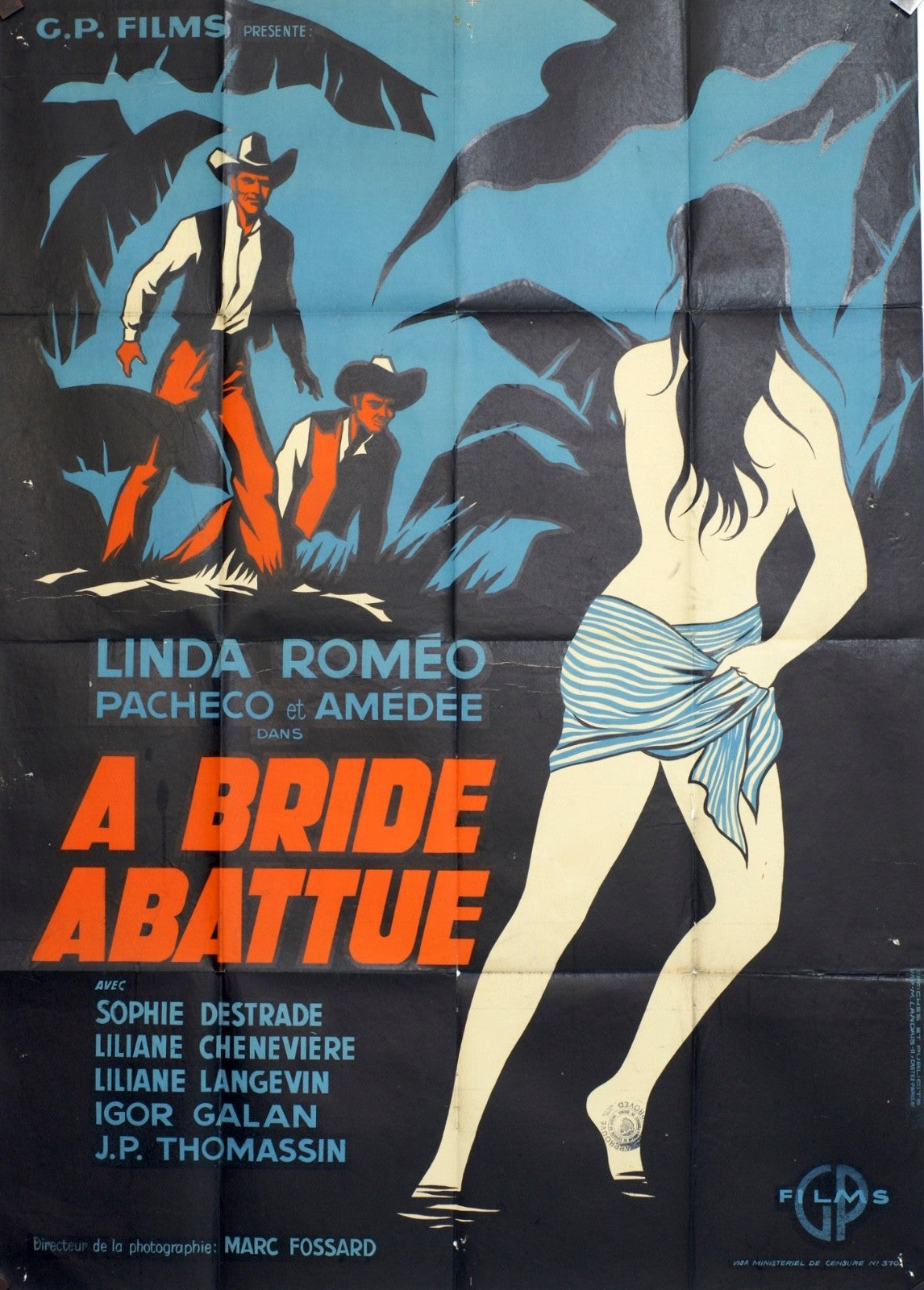 A BRIDE ABATTUE LINDA ROMÉO MOVIE POSTER ORIGINAL 120x160