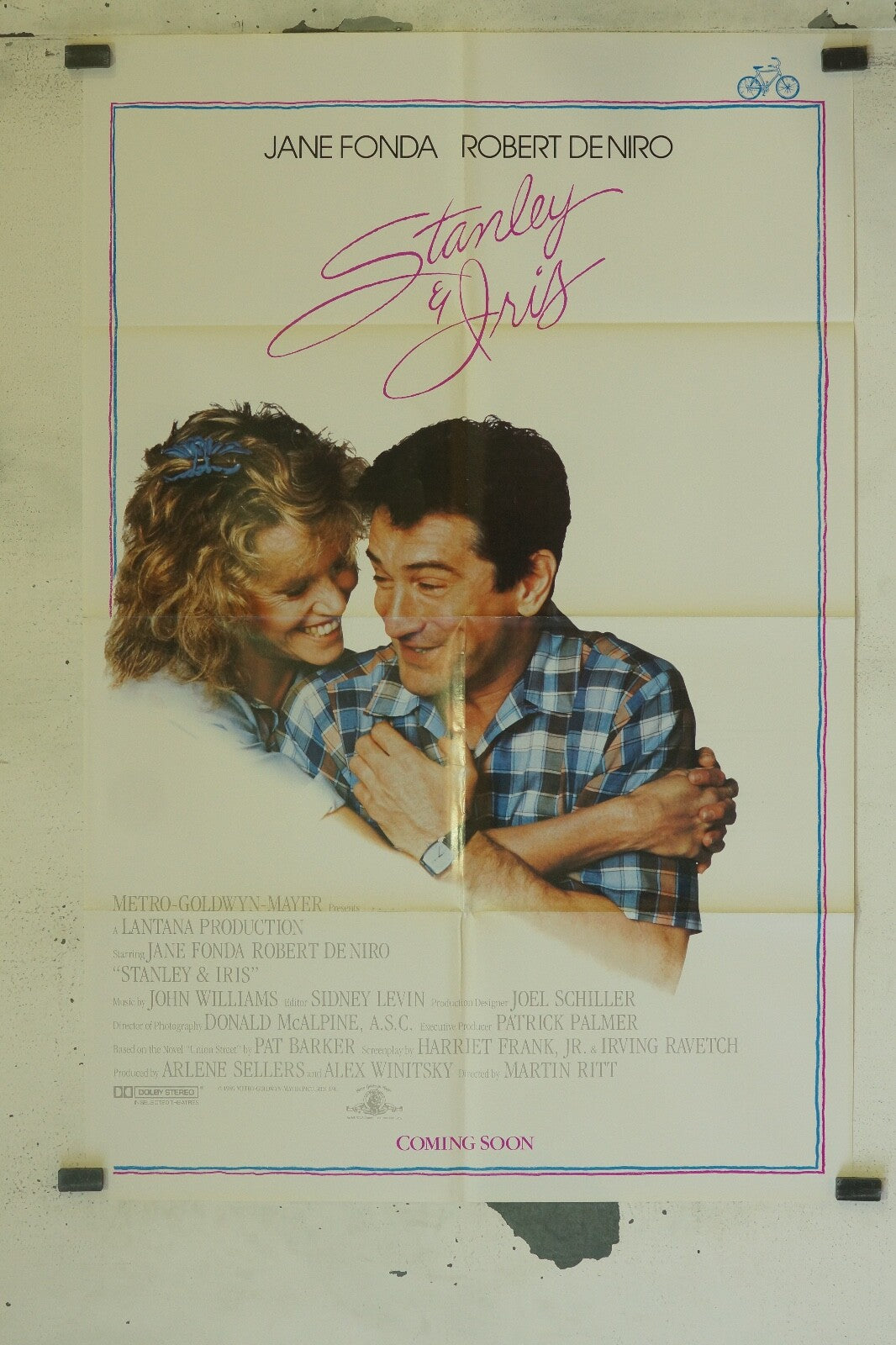 STANLEY & IRIS (70X100) ORIGINAL MOVIE POSTER JANE FONDA, ROBERT DE NIRO