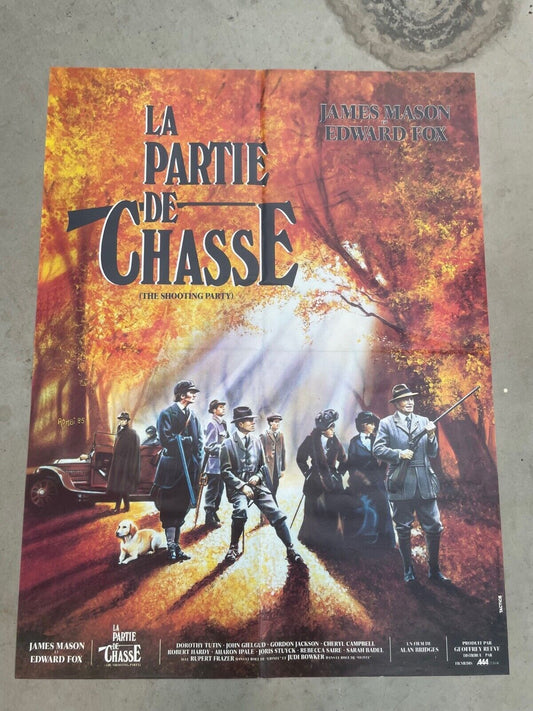 LA PARTIE DE CHASSE MOVIE POSTER ORIGINAL (60X80) JAMES MASON