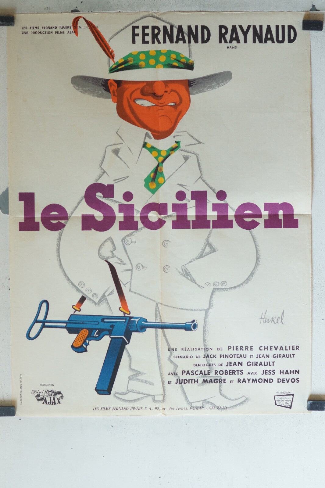 SICILIEN (LE) MOVIE POSTER (60x80) Fernand Raynaud , jess Hahn