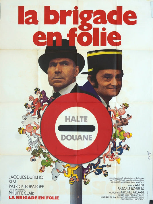 LA BRIGARDE EN FOLIE JACQUES DUFILHO ORIGINAL MOVIE POSTER 120x160