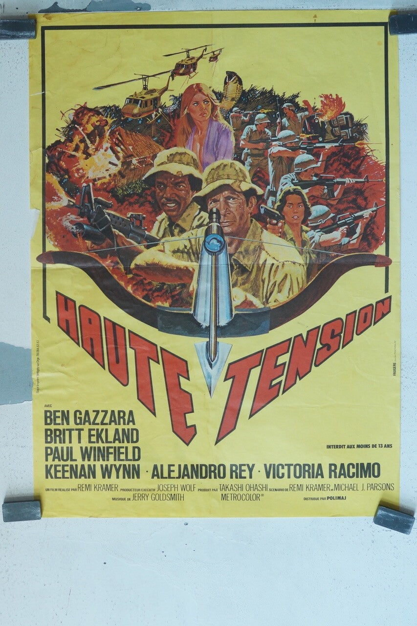 HAUTE TENSION MOVIE POSTER ORIGINAL 40x60 BEN GAZZARA, BRITT EKLAND
