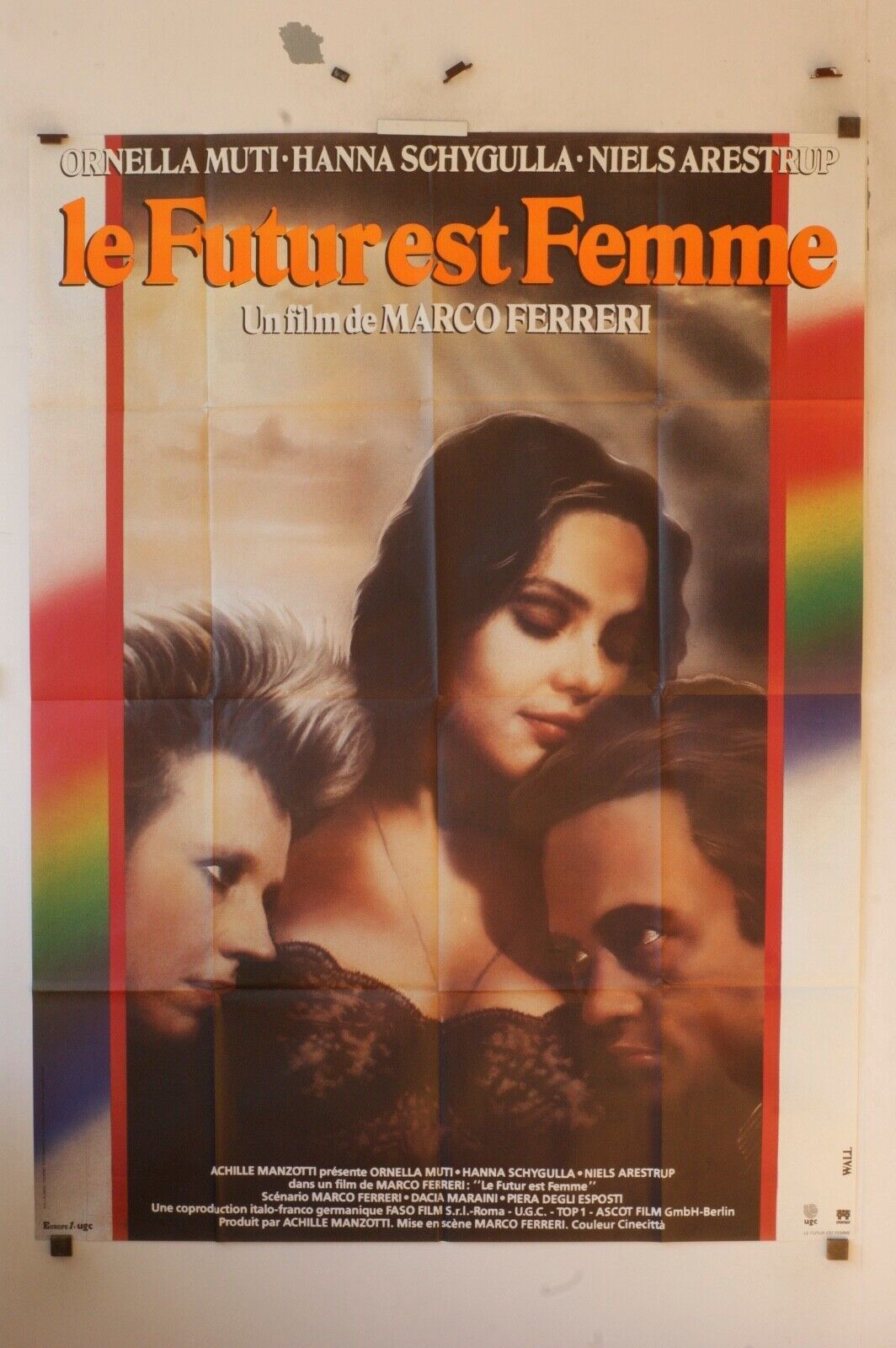 LA FUTUR EST FEMME MOVIE POSTER ORIGINAL 120x160 MARCO FERRERI