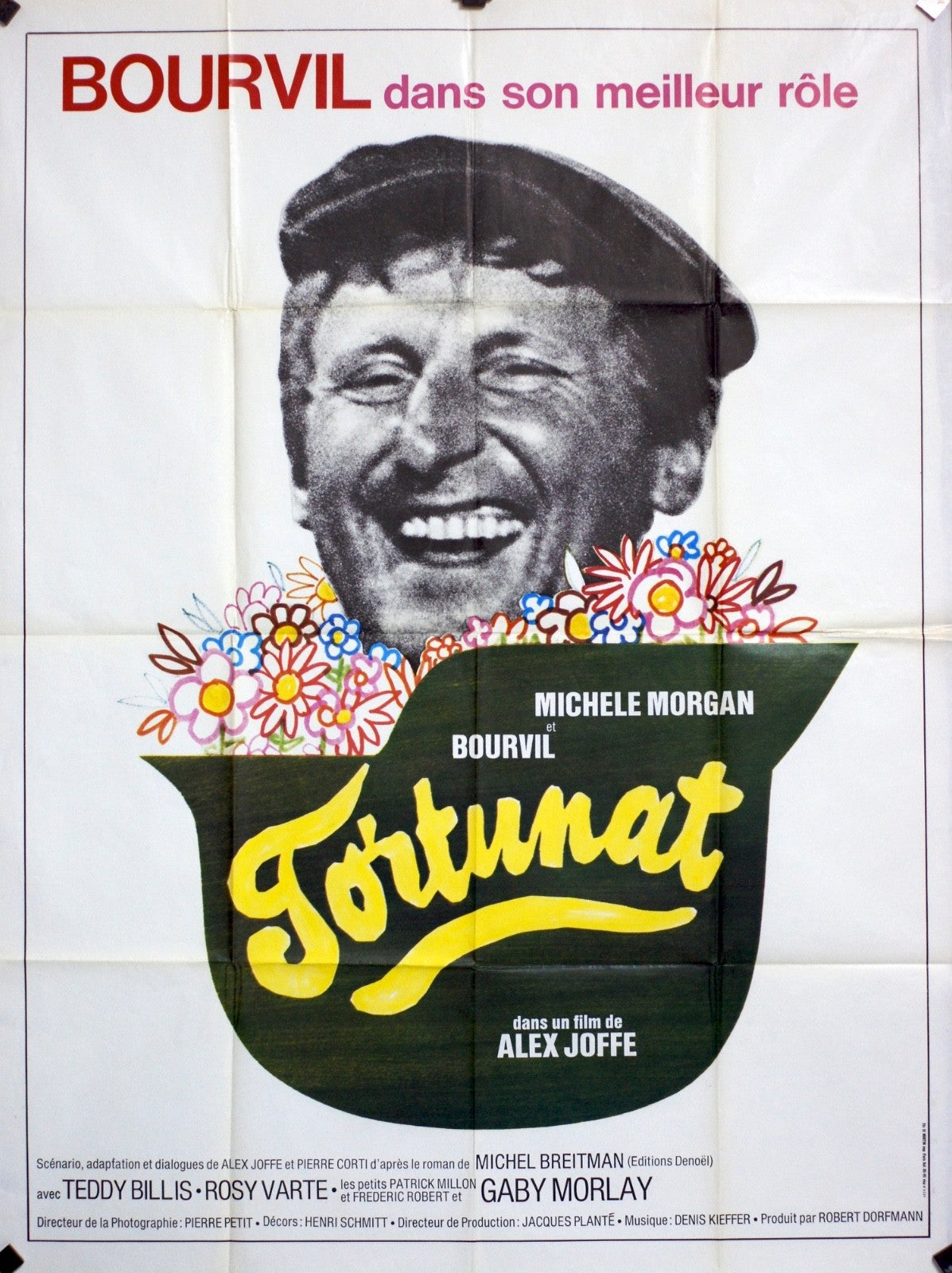 FORTUNAT BOURVIL MOVIE POSTER ORIGINAL 120x160