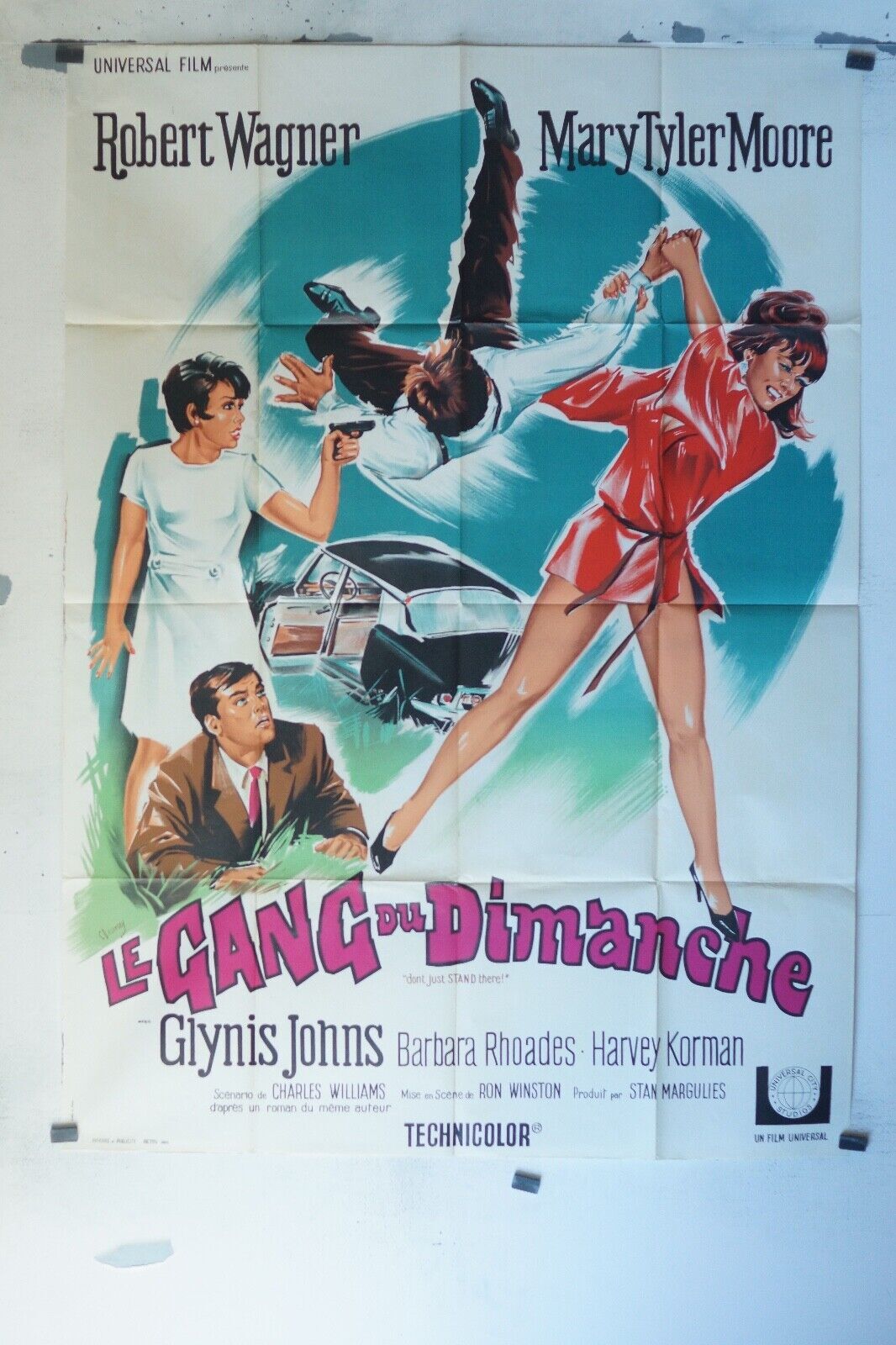 LE GANG DU DIMANCHE MOVIE POSTER ORIGINAL 120x160 ROBERT WAGNER