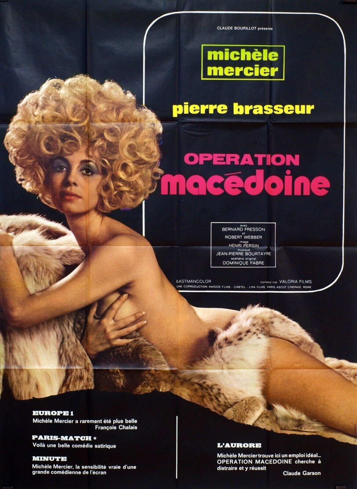 OPÉRATION MACÉDOINE MOVIE POSTER ORIGINAL 120x160 MICHELE MERCIER