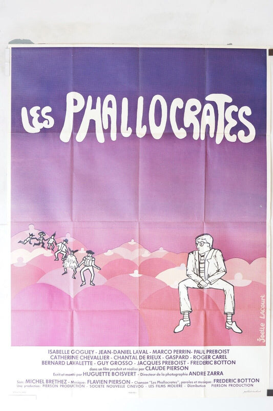 LES PHALLOCRATES MOVIE POSTER ORIGINAL 120x160 ISABELLE GOGUEY