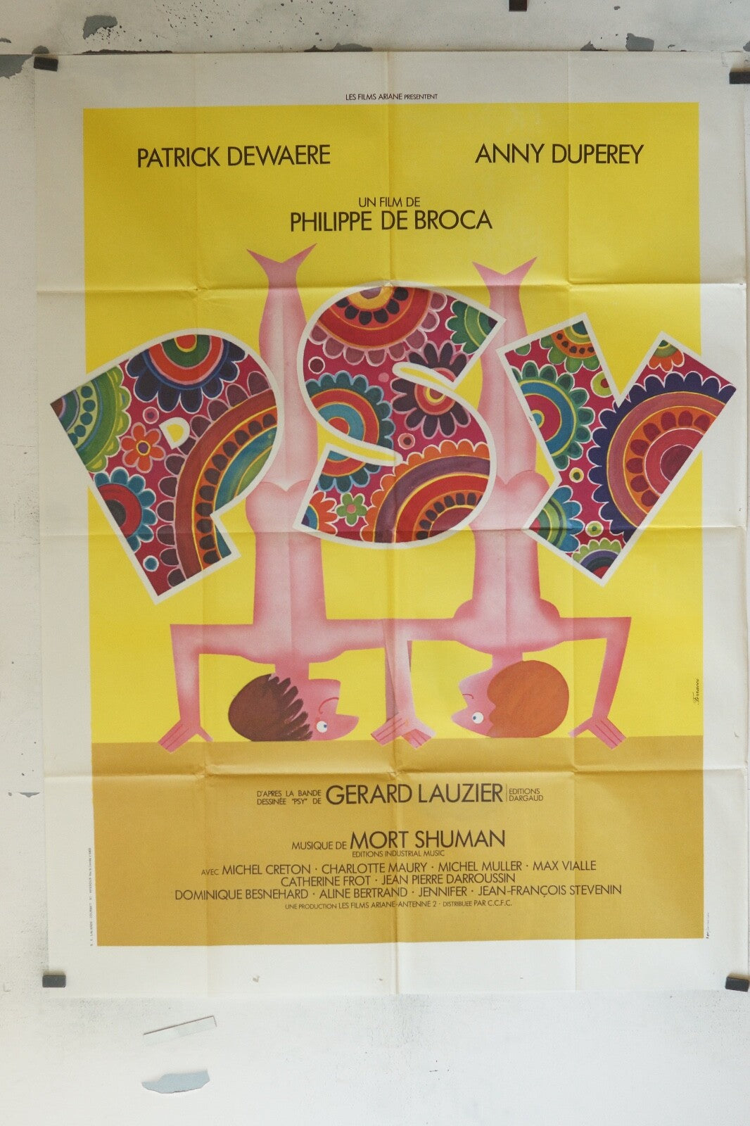 PSY ORIGINAL MOVIE POSTER 120x160 PATRICK DEWAERE