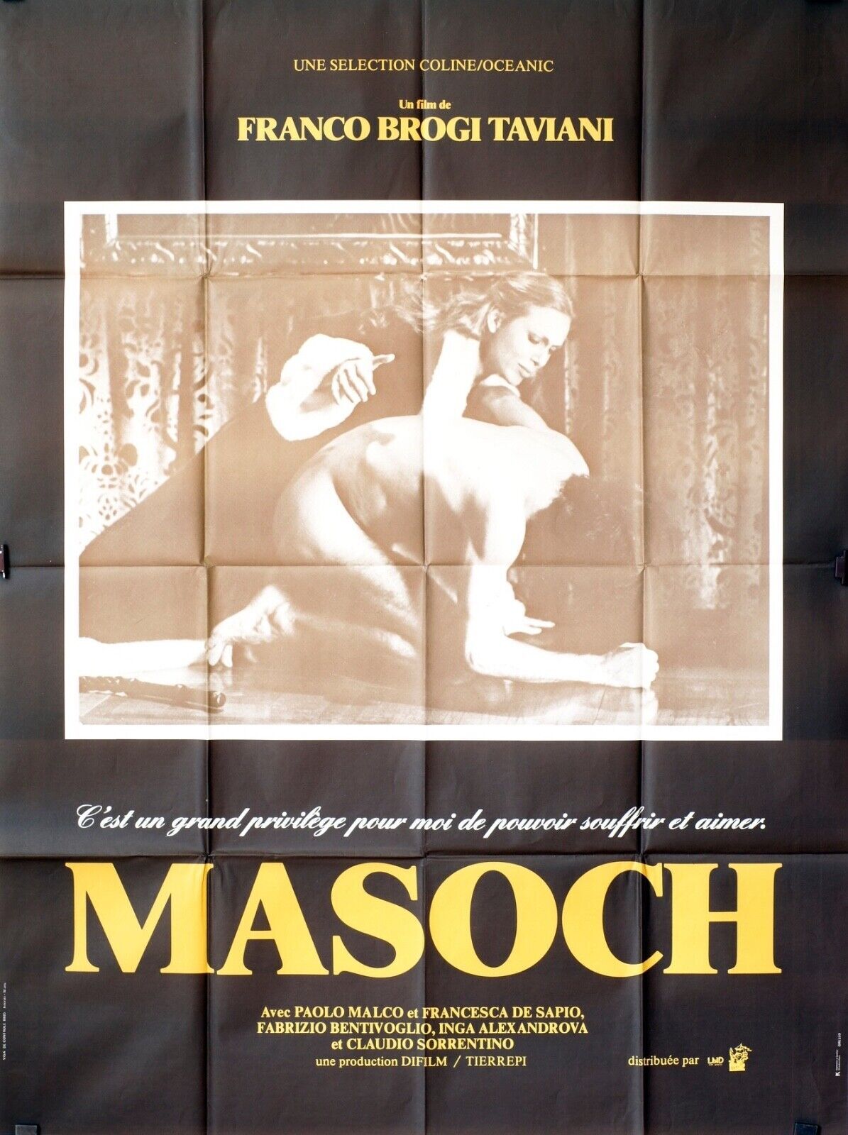 MASOCH MOVIE POSTER ORIGINAL 120x160 PAOLO MALCO