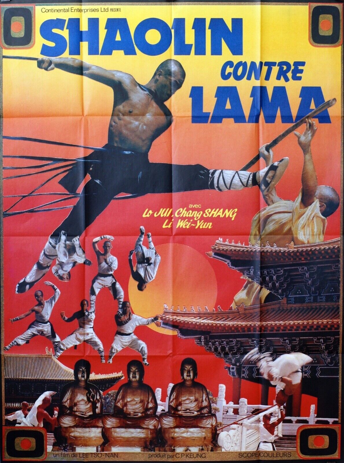 SHAOLIN CONTRE LAMA MOVIE POSTER ORIGINAL 120x160 LIBERTAD LEBLANC