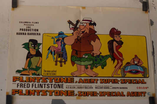 FLINTSTONE , AGENT SUPER – SPECIAL (French Edition) ORIGINAL 30x55
