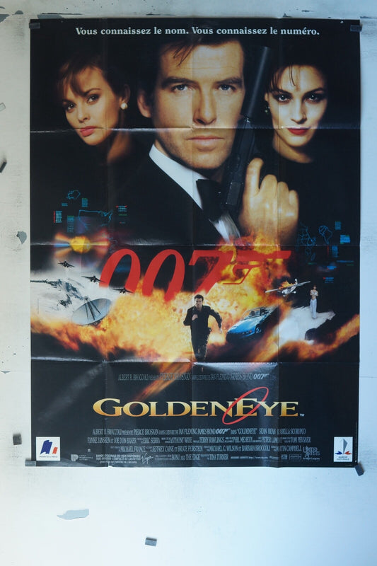 GOLDENEYE 007 (1997) ORIGINAL MOVIE POSTER 120x160 PIERCE BROSNAN