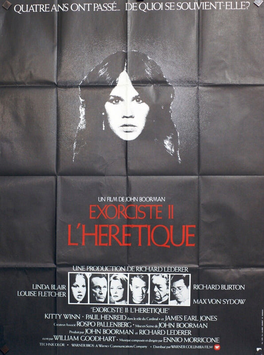 EXORCISTE II : L’HERETIQUE MOVIE POSTER ORIGINAL 120x160 LINDA BLAIR