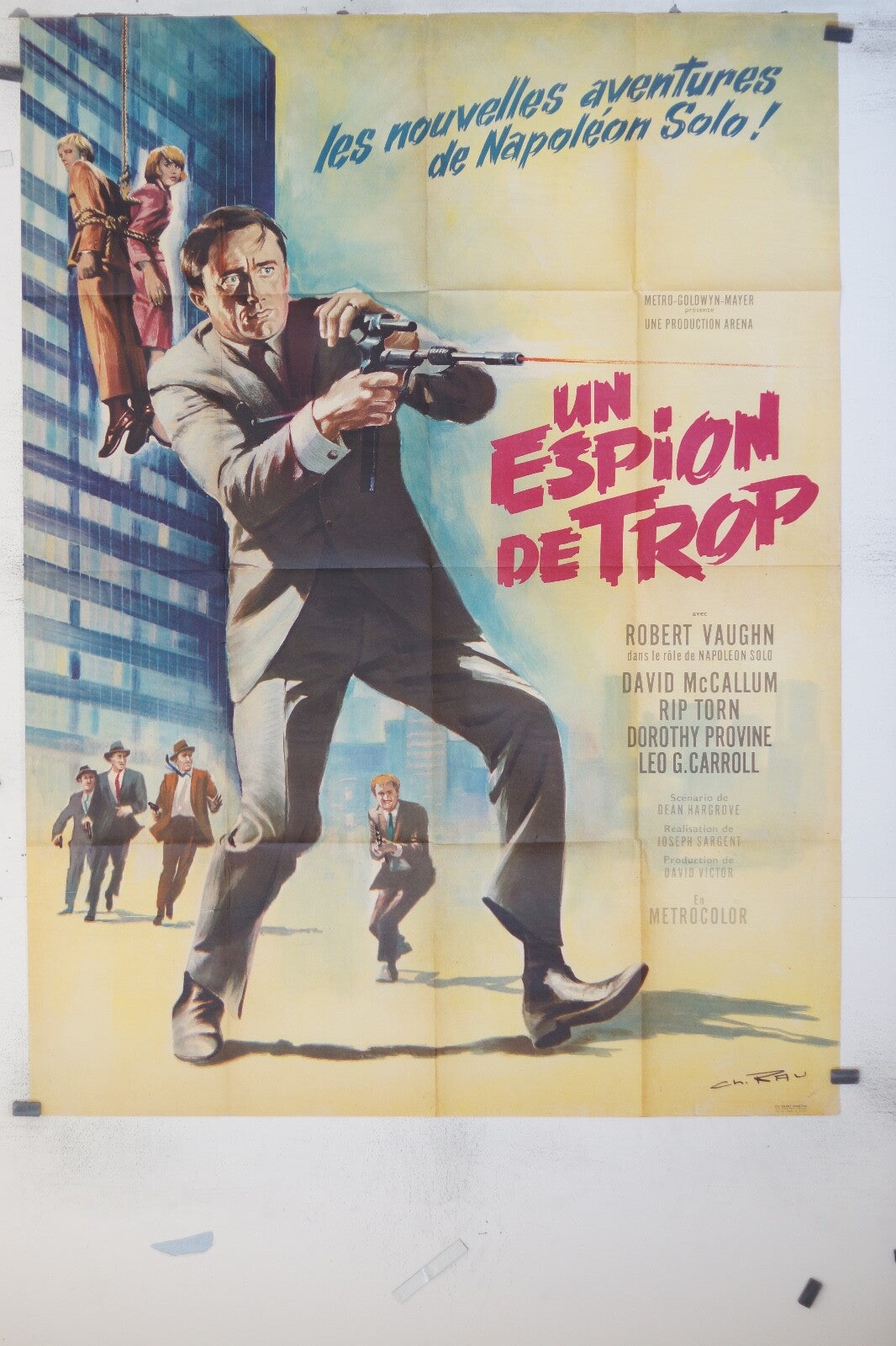 UN ESPION DE TROP MOVIE POSTER ORIGINAL (120x160), Charles Bronson
